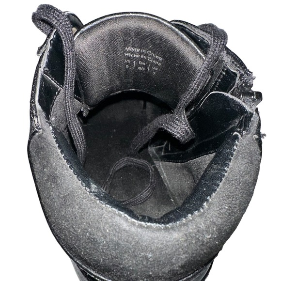 Aldo Black Wedge Sneaker Size 9 - Picture 5 of 12